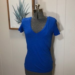 J.Crew- Cobalt Blue Vintage Cotton T-shirt